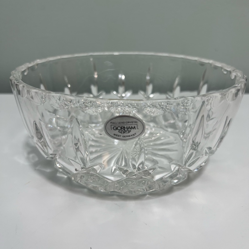 Vintage Luxurious Crystal Gorham Full Lead Crystal Nachtmann Germany Althea Bowl